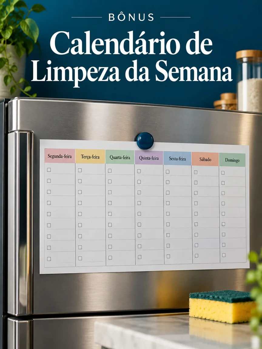 Capa do bônus Calendário de Limpeza da Semana